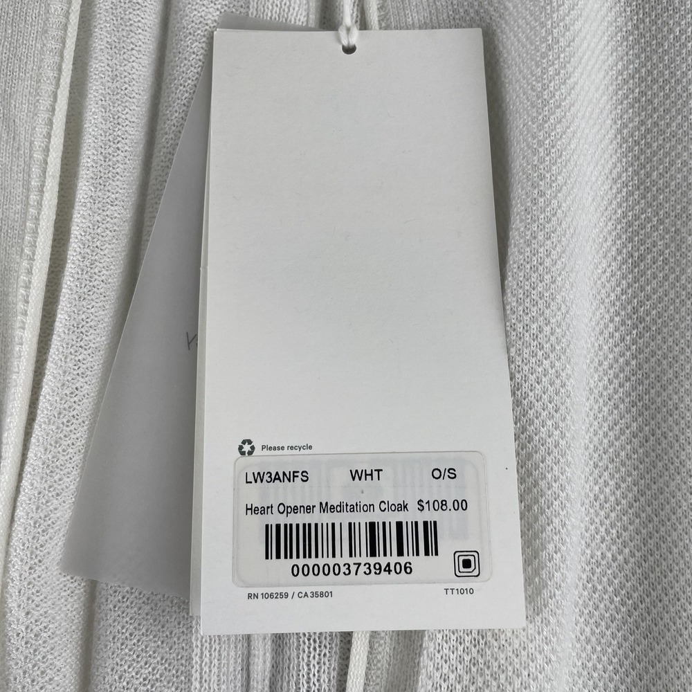 Lululemon Heart Opener Meditation Cloak Wmns One Size Taryn Toomey Silk LW3ANFS - Picture 11 of 13